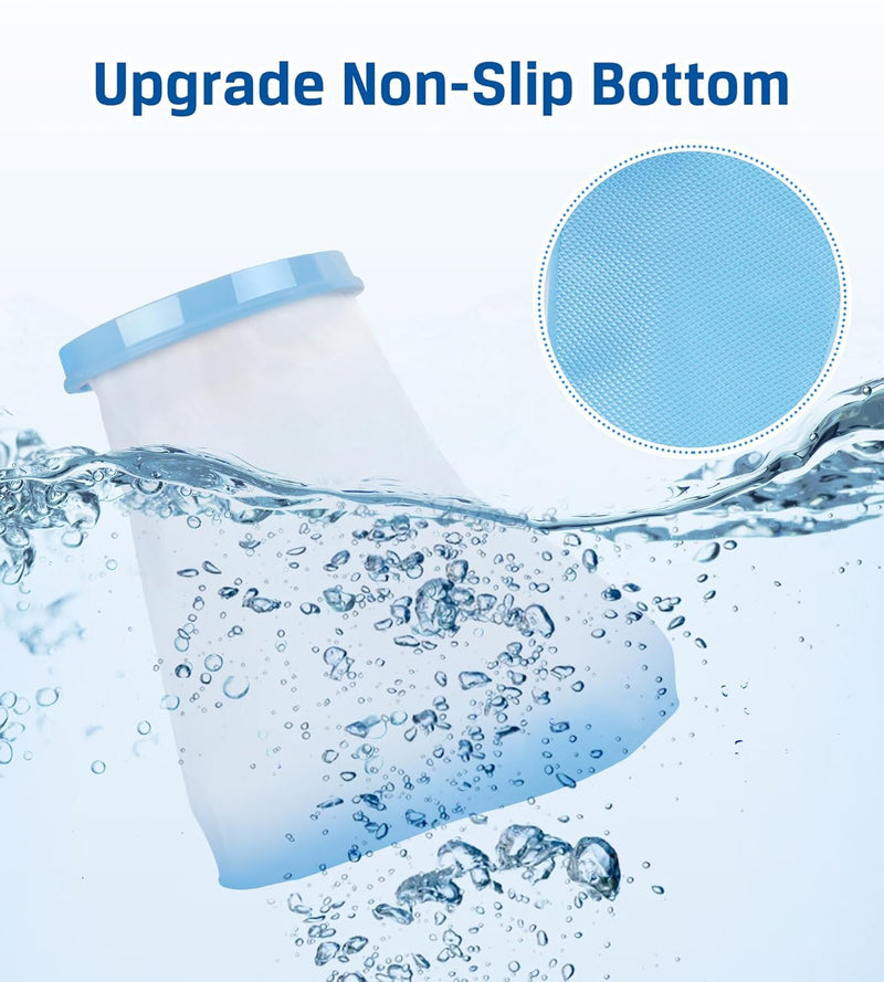 [Australia] - Blueash Plaster Protection Foot for Showering, Leg Shower Protection Reusable Bandage Protection Keep Wound Bandages Dry Ankle 