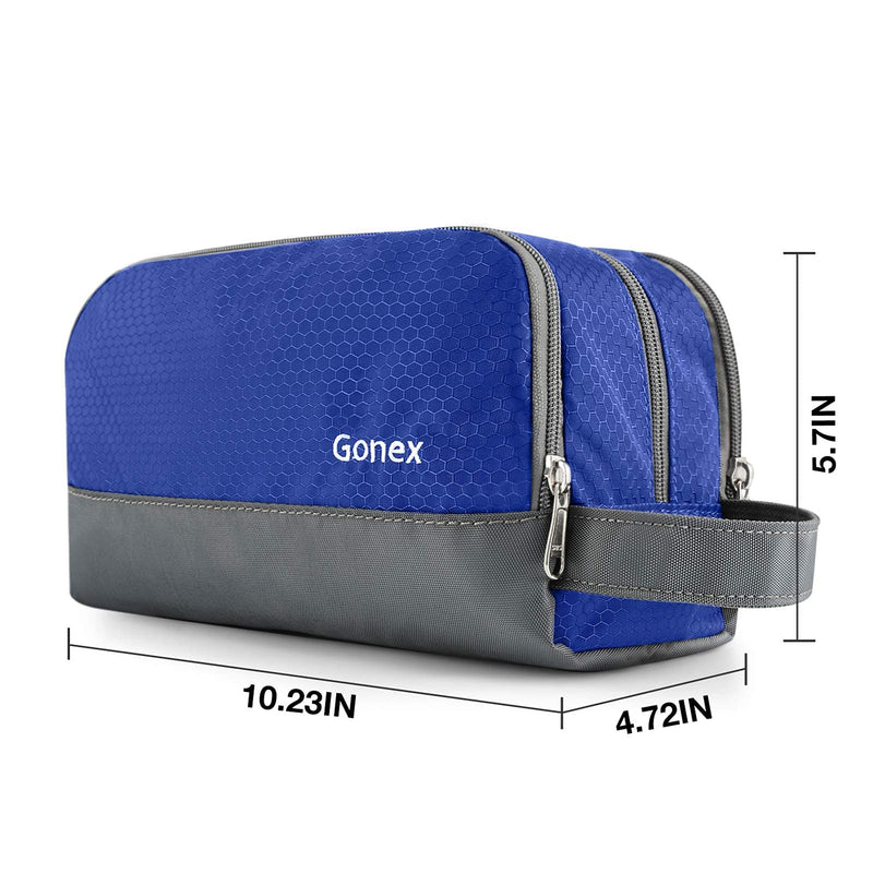 Gonex Travel Toiletry Bag Nylon, Shaving Bag Toiletry Organizer Compression Packing Cubes, 4pcs Expandable Storage Travel Luggage Bags Organizers