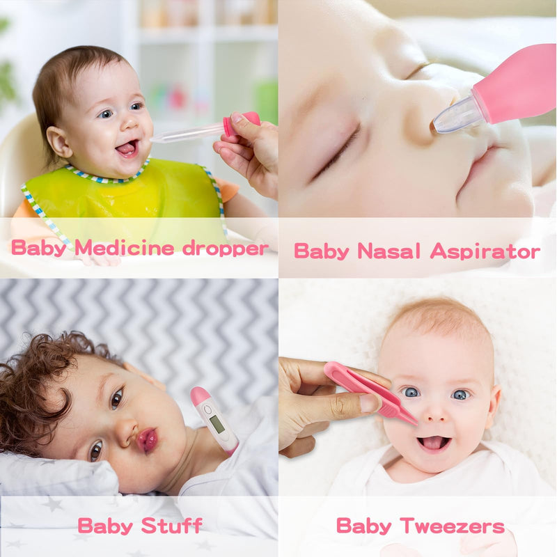 [Australia] - Baby Nail File-38 Pc Pink, Healthcare Grooming Kit Pink 38 in 1 Kit 