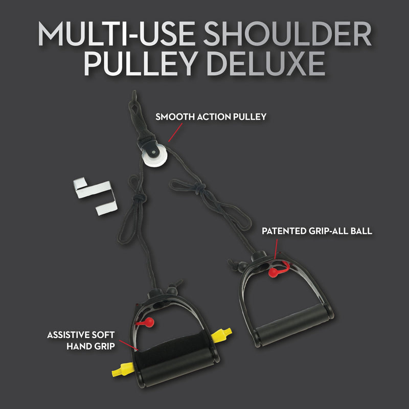 [Australia] - Lifeline Shoulder Pulley Deluxe, Physical Therapy FSA, Physical Therapy Equipment, Over The Door Exercise Pulley One Size LLMUSP-4 