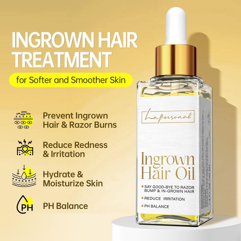 [Australia] - LA.PERSONAL Ingrown Hair Treatment, Razor Bump Treatment for Men and Women, Razor Bump and Burn Remover Ingrown Hair Oil for Bikini Area, Legs and Underarm Area After Shave 40 ML/1.4 FL OZ 
