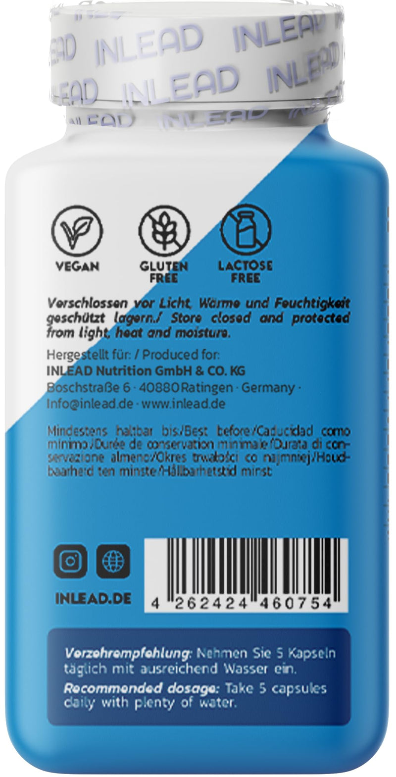 [Australia] - INLEAD - Mineral Stack | High-quality mineral capsules | With minerals, vitamins and trace elements - 150 capsules 