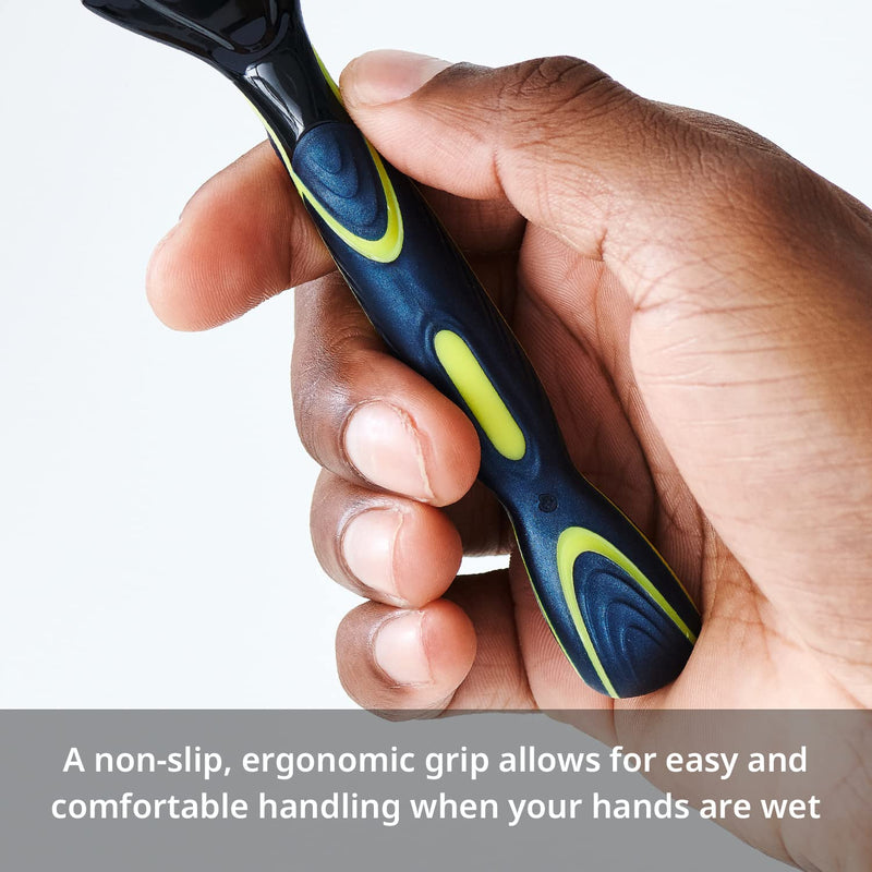 DORCO Pace 6 Sport - Six Blade Razor System with Trimmer and Pivoting Head (2 Replacement Handles Only (No Blades)) 2 Replacement Handles Only (No Blades)