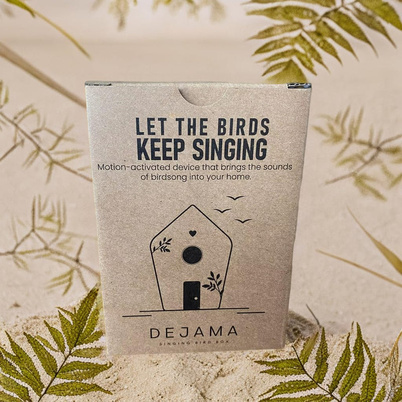 [Australia] - Singing Bird Box Mini Zwitscher for Bathrooms and Interiors Modern Nature Sound Box - Motion Sensor with Sound 