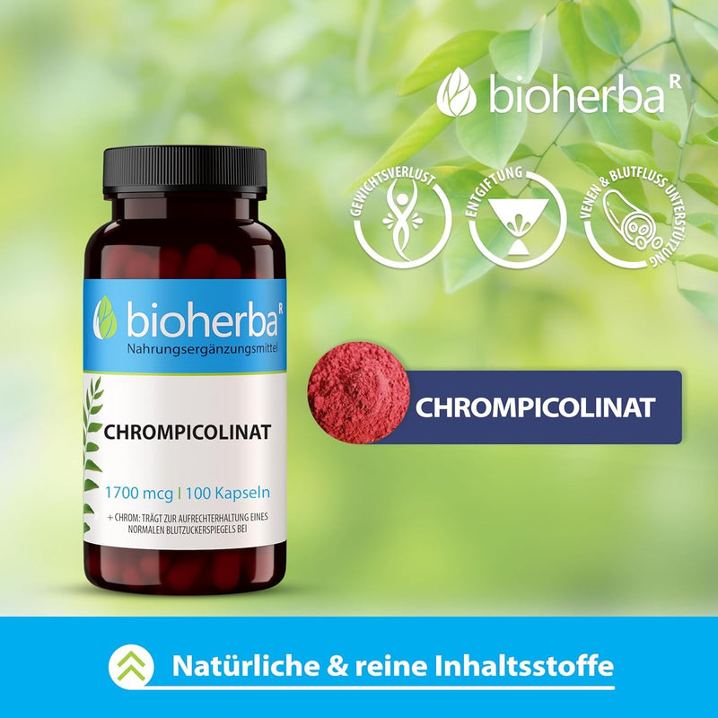 [Australia] - Chromium from Chromium Picolinate High Dose 1700 mcg - 200 Capsules Laboratory Tested by BIOHERBA 1 Piece (Pack of 200) 