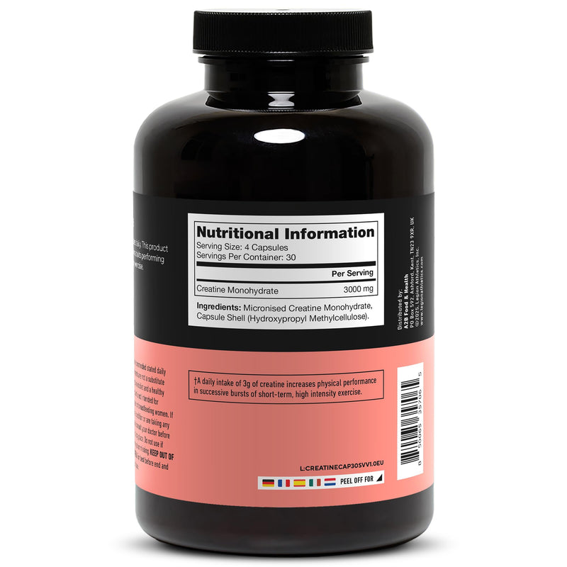 LEGION MicronizedCreatine Monohydrate Supplement - Clean Creatine Powder for Muscle Gain & Post Workout Recovery - Micronized Creatine Supplement for Maximum Absorption (30 Servings, Capsule) 120 count (Pack of 1)