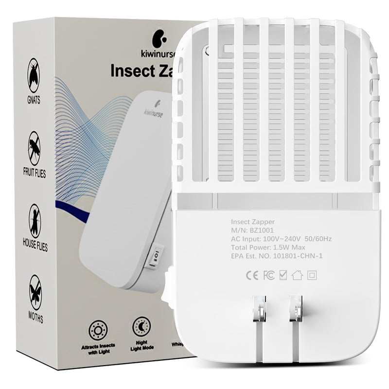 [Australia] - Bug Zapper Indoor Plug in - 3000V Fly Zapper Flying Insect Trap for Flies, Fruit Flies, Gnats, Moths for Indoors with Lights 3000V Bug Zapper 