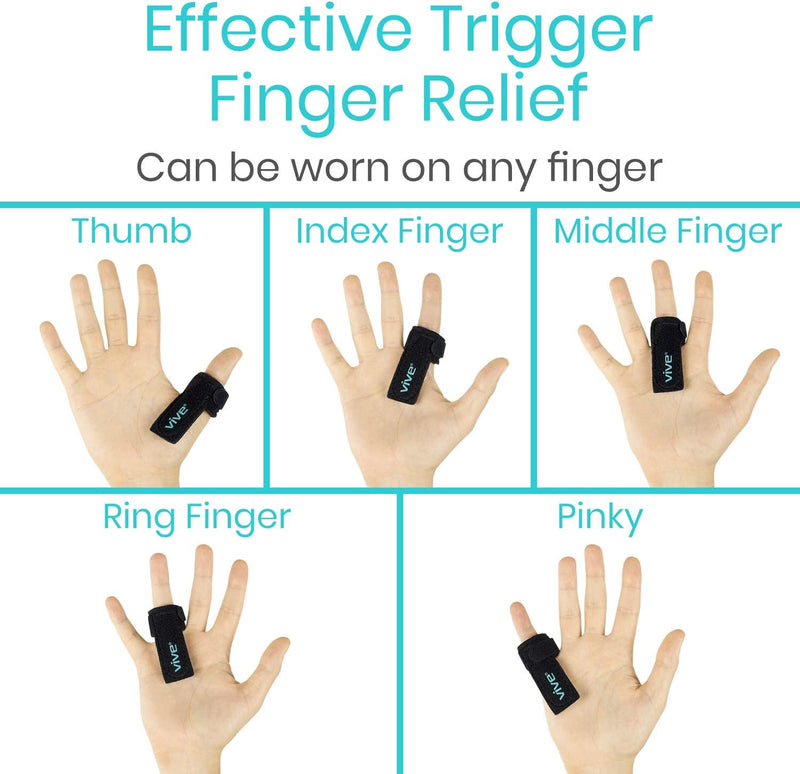 [Australia] - Pivit Trigger Finger Splint | Support Straightener Brace for Curved Bent Locked & Stenosing Tenosynovitis Hands | Pinky Tendon Lock Release Stabilizer Splints | Index Fingers Pain Relief Knuckle Wrap 