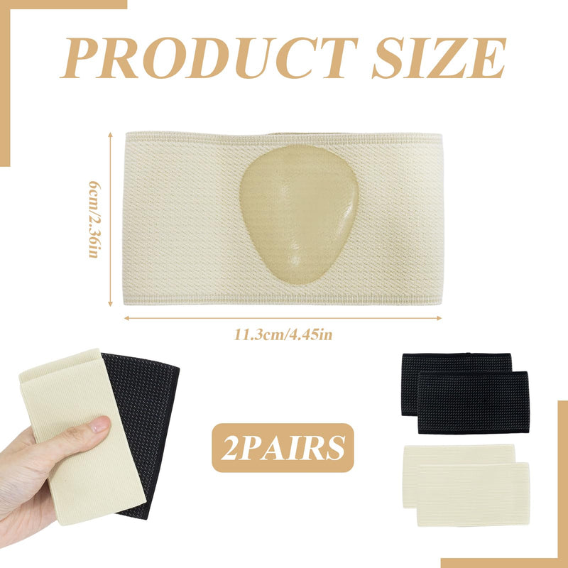 [Australia] - 2 pairs of arch support bandages, metatarsal foot bandage, heel spur bandage with gel pads to relieve flat foot pain, plantar fasciitis bandage, arch bandages for comfort and stability (L) 