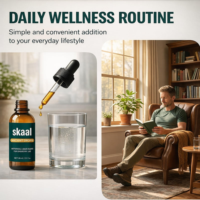 Skaal Ancient Drops, with Full-Spectrum Plant Oils, Omega 3-6-9 & Vitamin C, Peppermint Flavor