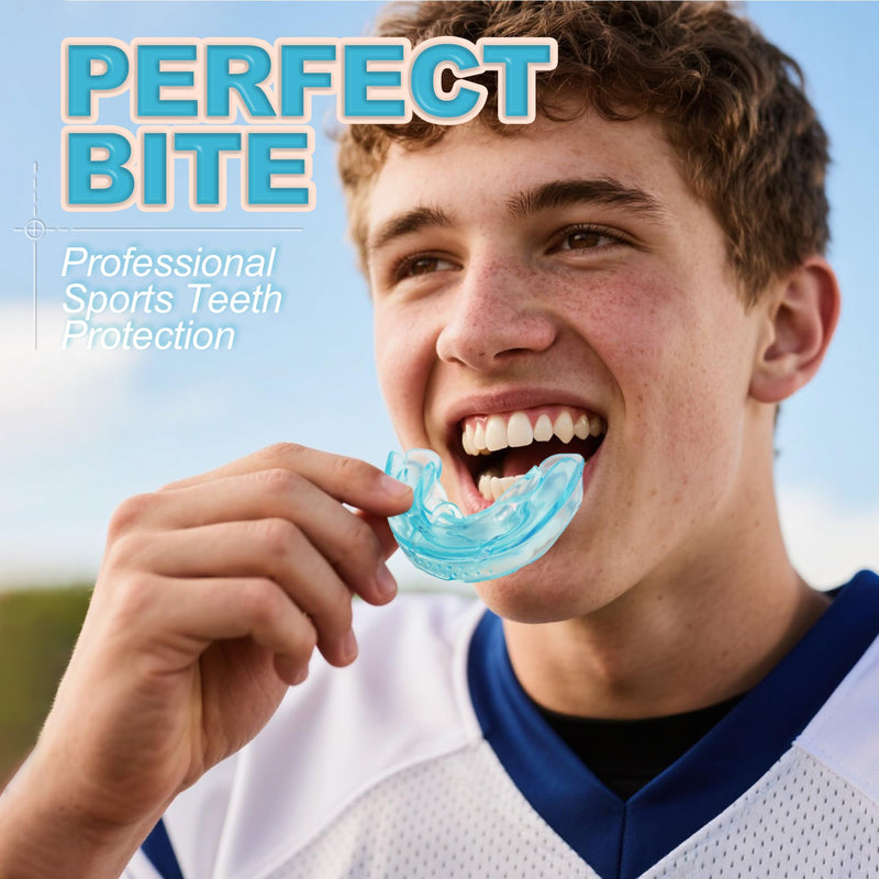 [Australia] - Orthodontic Mouth Guard for Sports,Hockey,Football,Baseball,Boxing,Braces Mouth Guard, Adult & Youth Teeth Braces,Medical Silicone M-NORMAL 