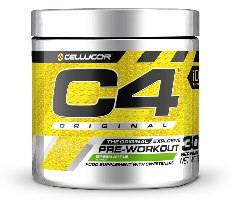 [Australia] - C4 Original - Pre-Workout Booster - Drink Powder for Energy Drink | 150 mg Caffeine + Beta Alanine + Creatine Monohydrate (Green Apple, 30 Servings) 