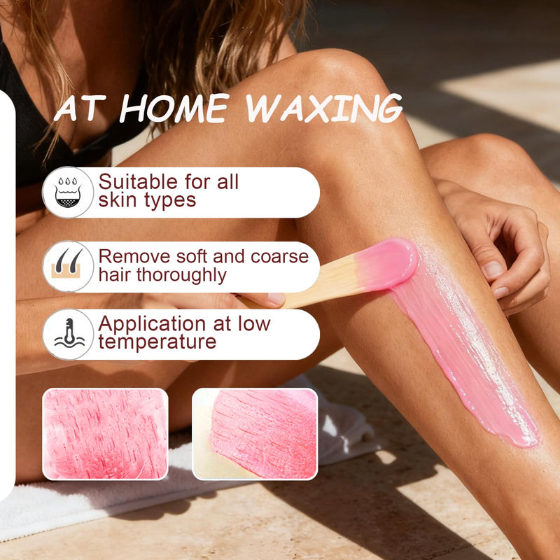 Wax Beads, 1.76lb / 800g Hard Wax Beads Coarse Hair Formula Hard Wax for Hair Removal and Senstive Skin, Wax Beads for Face, Brazilian Bikini,Body Waxing (8 Scents) 8 Scents