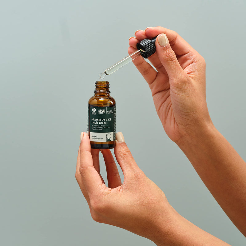 Vitamin D3 K2 Drops 4000IU - 30ml Bottle