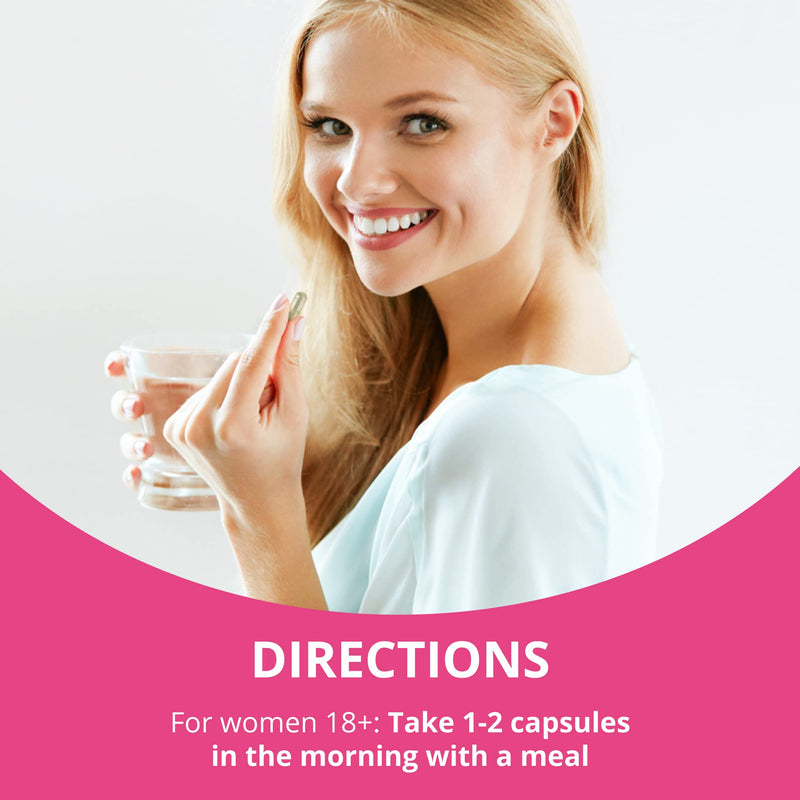 [Australia] - Multivitamin for Women with 39 Key Nutrients, Essential Vitamins, Minerals, Horny Goat Weed, Maca, Wild Yam, Red Clover, Cranberry, Arginine, Herbal Supplement | 60 Vegan Capsules | 1 Month Supply Women's Multi 60 Count (Pack of 1) 