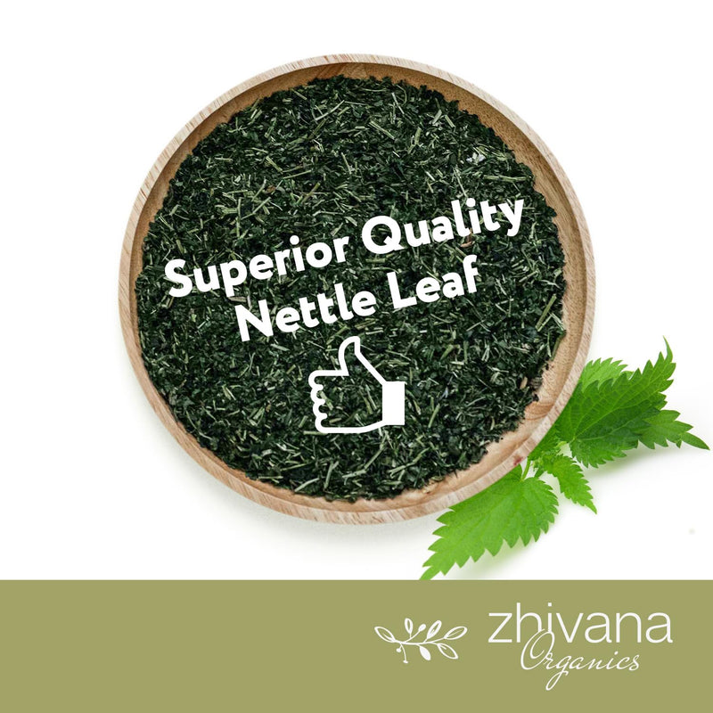 [Australia] - Premium Nettle Leaf Tea Organic - Stinging Nettle Tea Organic – Urtica Dioica Herb - Ortiga Verde Organica – European Dried Nettles Leaves - Cooking Recipe E-Book Included – Large 10 Ounce Bag 