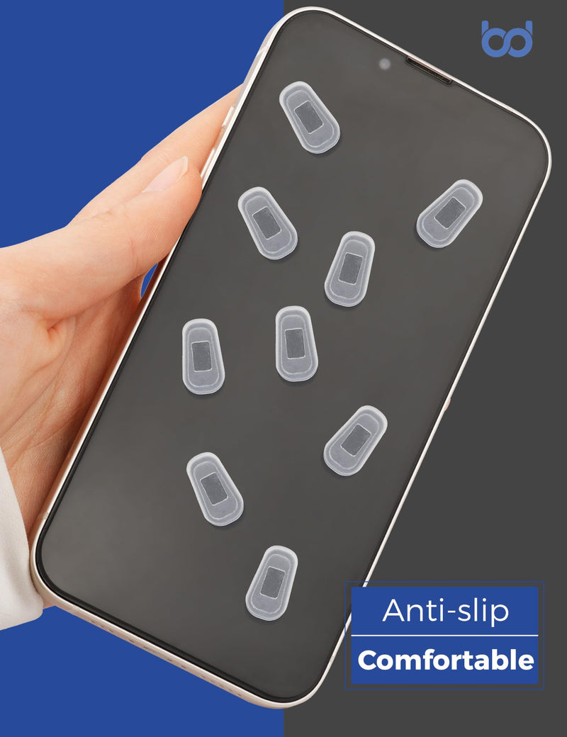 [Australia] - 6 Pairs Nose Pads Covers, Slip-on Silicone Nose Pads Covers, Anti-slip Nose Bridge Pads for Eye Glasses Sunglasses Clear 