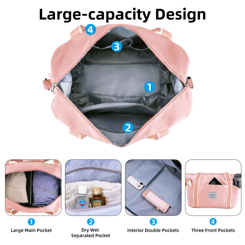 WALNEW Travel Duffel Bag & Passport Holder Bundle
