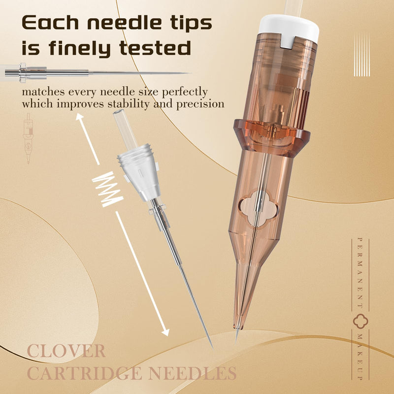 [Australia] - Smp Professional Cartridges Tattoo Needles 3 Round Liner 0.30mm Bugpin Needles Cartridges for Tattooing Permanent Makeup Hair Strokes Tattoo Gun Kit Supply 1003RL (Clover) 1003RL 0.30mm 