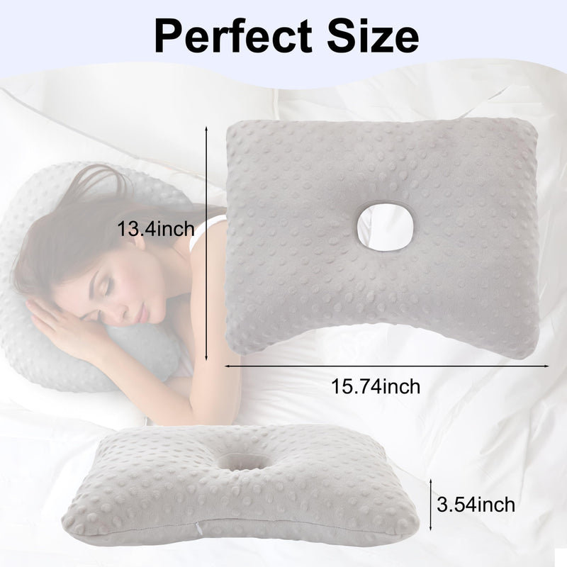 [Australia] - Ear Piercing Pillow for Side Sleeping,Piercing Pillow for Side Sleepers,Ear Hole Donut Pillow for Ear Piercing, Earring Cushion 