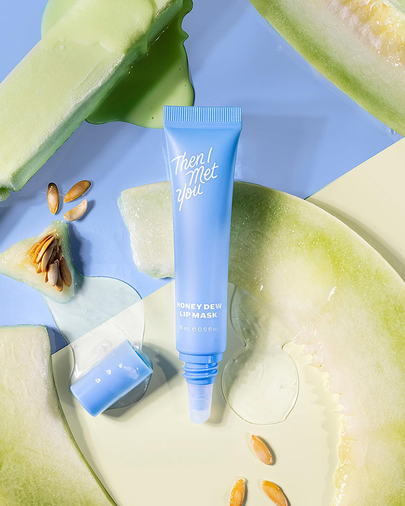 [Australia] - Then I Met You Honey Dew Lip Mask, Nourishing & Moisturizing Lip Mask & Exfoliating Balm with Honeydew, Squalane plus Honey Extract, 0.5 oz 
