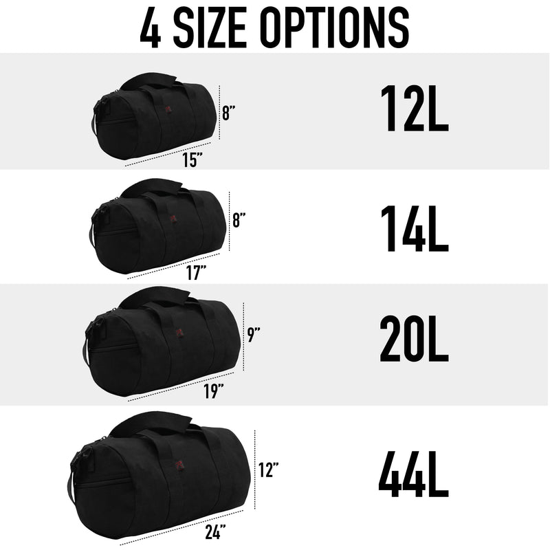 Rothco Heavy-Duty Canvas Shoulder Duffle Bag - Rugged Travel Gym Gear Equipment Bag 19 Inches Navy Blue