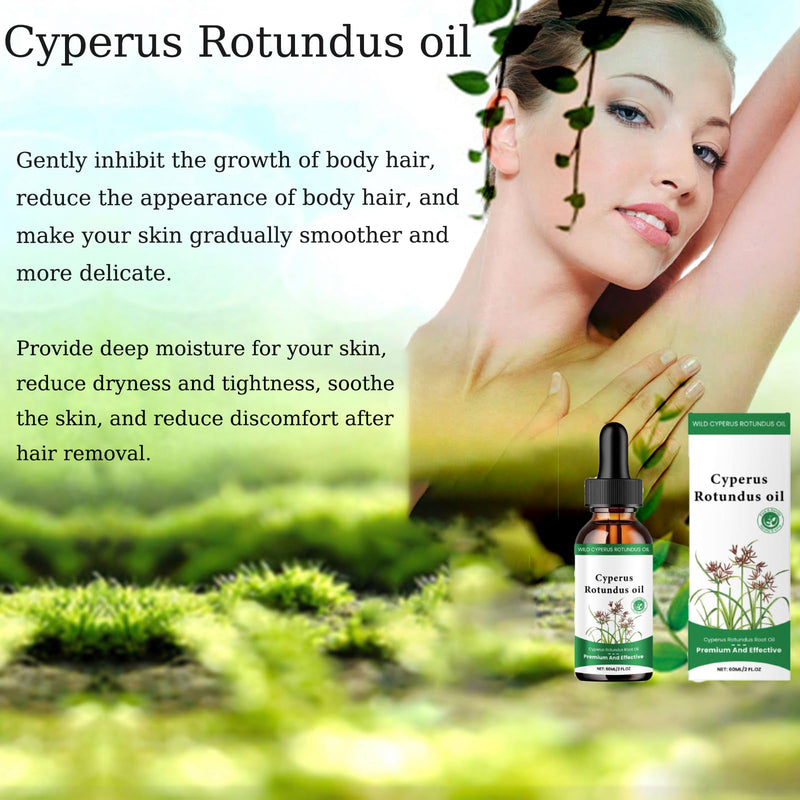 [Australia] - Cyperus Rotundus Oil, Cyperus Cyperus Hair Removal Oil, for Hair Removal, for Reducing and Inhibiting Body Hair Growth, for Smoothing the Skin, for Moisturizing and Soothing (Pack of 2) 
