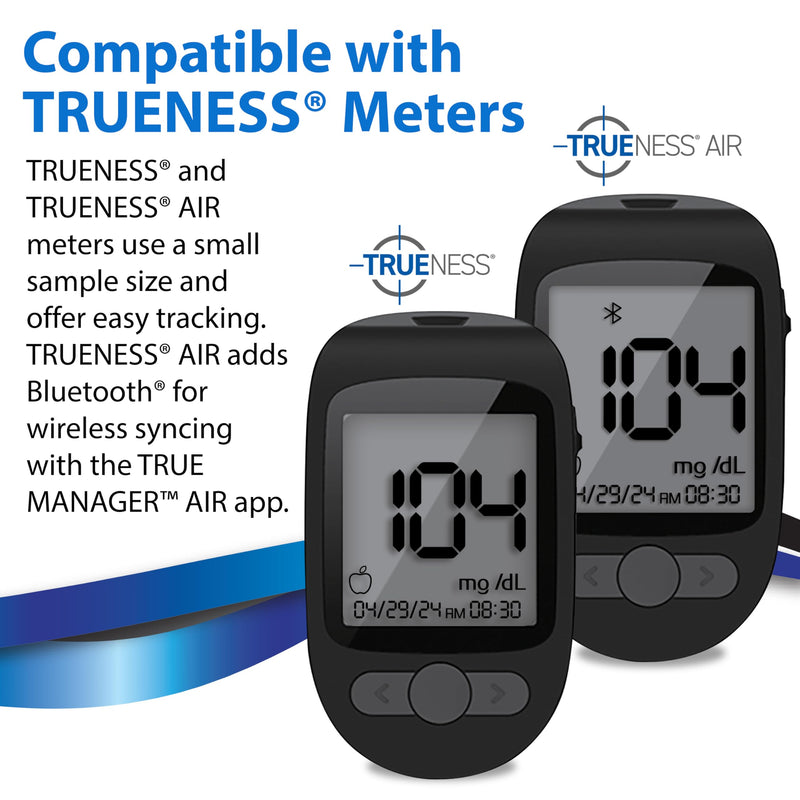 [Australia] - TRUENESS Blood Glucose Test Strips - Diabetic Blood Sugar Test Strips - Compatible with TRUENESS Meters for Accurate Diabetes Monitoring - 50 Count (4 Pack) 50 Count (Pack of 4) 