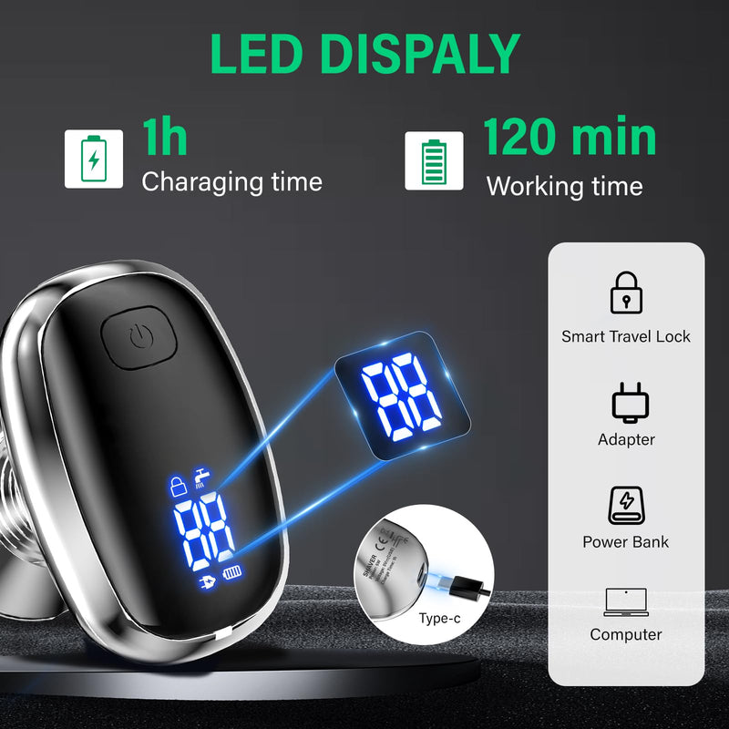 [Australia] - Electric Razors for Women Legs 3-Blade Shaver Heads Waterproof Rechargeable Shaver Multi-Use for Hair Removal on Legs Bikini Body (Silver) 