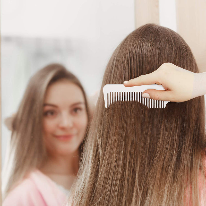 Boao 12 Pieces Barber Combs, Plastic, Clipper Combs for Clipper-cuts and Flattops, Heat Resistant, Anti-static, 9 Inch, Black and White