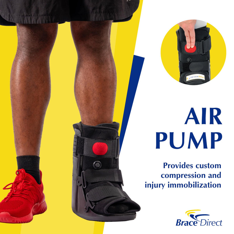 Air CAM Walker Fracture Boot Short – PDAC L4360/L4361 Medical Walking Boot for Sprains, Fractures & Post-Op Recovery, Size M (US Shoe Men 7.5–10.5 / Women 8.5–11.5) Medium (Pack of 1)