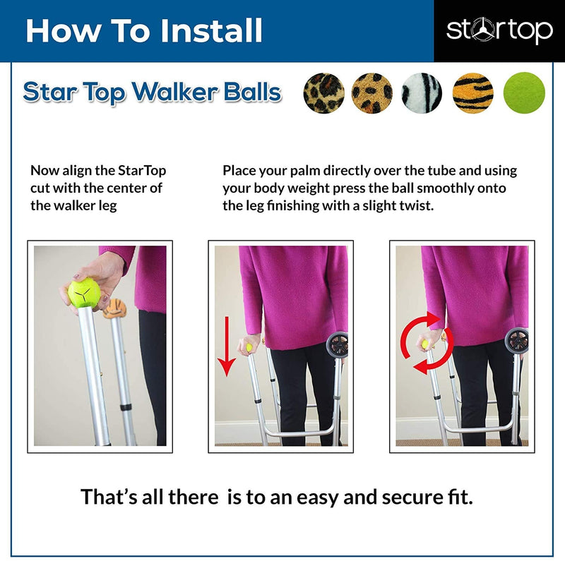 [Australia] - Deluxe Pre Cut Walker Tennis Ball Glides - Walkers Legs Universal Precut Glide Balls, Accessories Gifts for Elderly Seniors or Medical Rehab Yellow 
