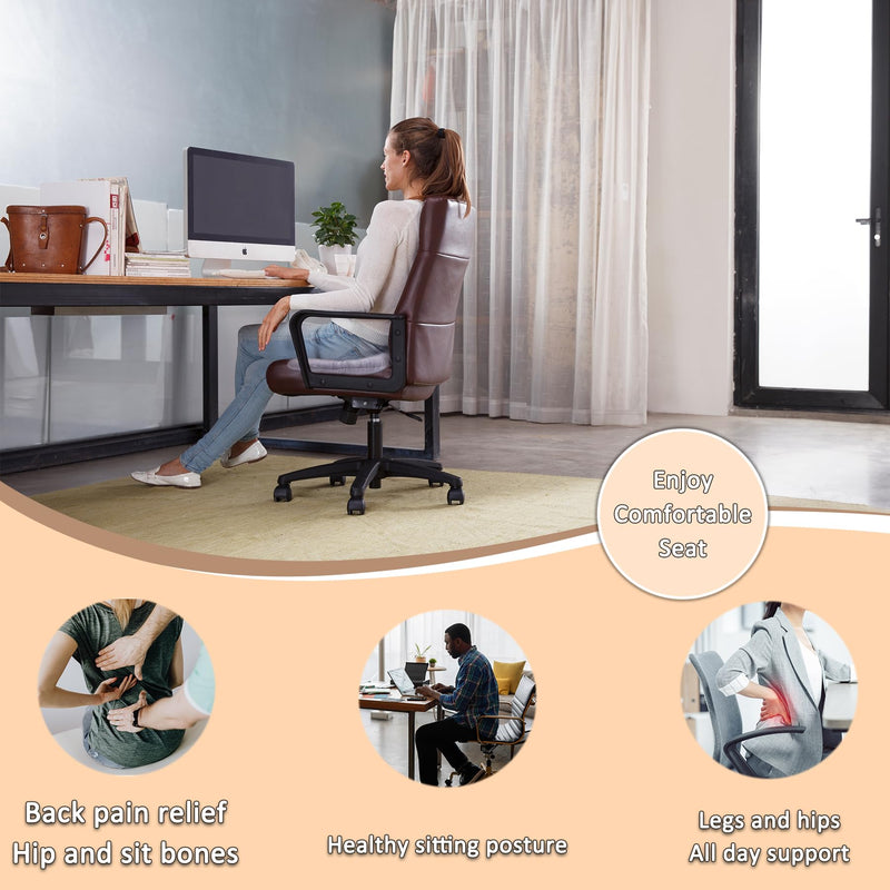 [Australia] - Donut Pillow for Tailbone Pain Relief, Wheelchair Cushion for Hemorrhoids and Bed Sores, Pregnancy, Donut Pillow Suitable for Office, Long Travel, Car and Home Sofa (Gray-Diagonal Grid) Gray-diagonal Grid 