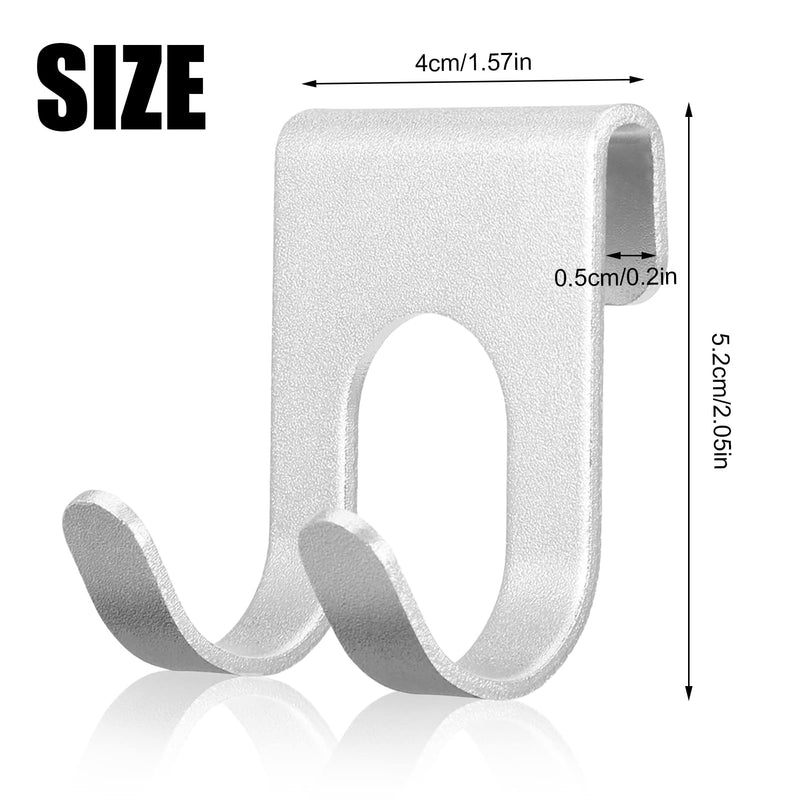 [Australia] - ruggito Pack of 4 razor holder hooks, razor holder, razor hook, multi-purpose hook, stainless steel, self-adhesive razor holder, waterproof bathroom hook, no drilling required for bathroom, kitchen organiser 