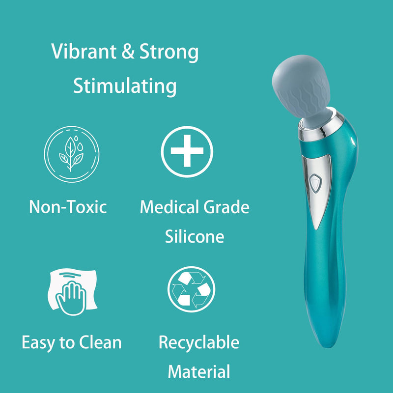 [Australia] - Handheld Personal Massager, Personal Tension Relief, Portable Rechargeable Body Massage Tool, Cordless Wand Massager for Women, Men Full Body Relax, Back Massage Gift Hand Held 