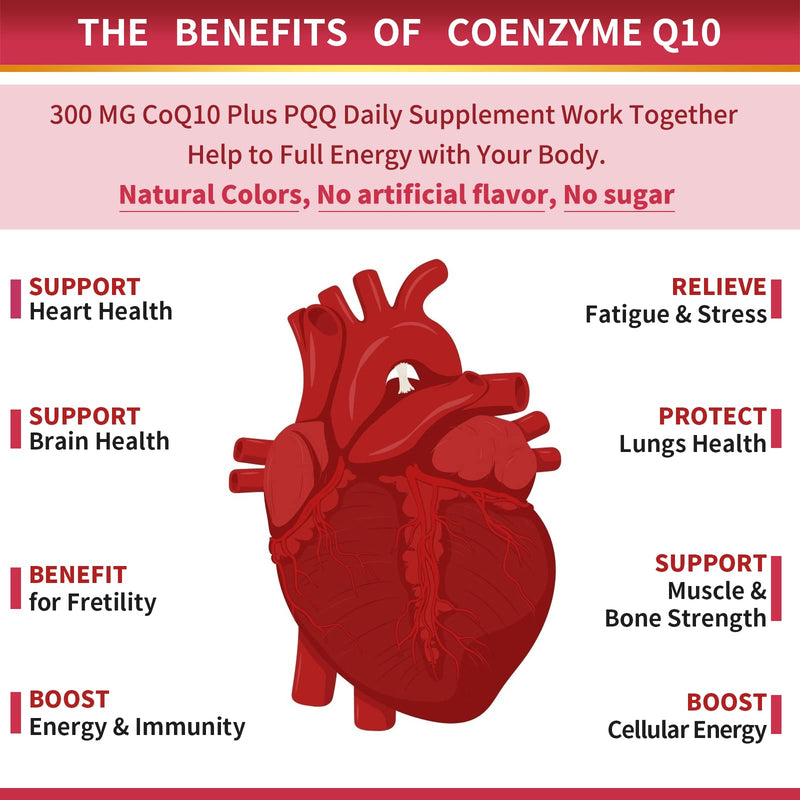 [Australia] - ZEBORA CoQ10-300mg-Softgels with PQQ, BioPerine & Omega-3, 120 Servings Coenzyme Q10 (Ubiquinone) Supplement for High-Absorption, Powerful-Antioxidant, Support Heart-Health & Energy-Production 