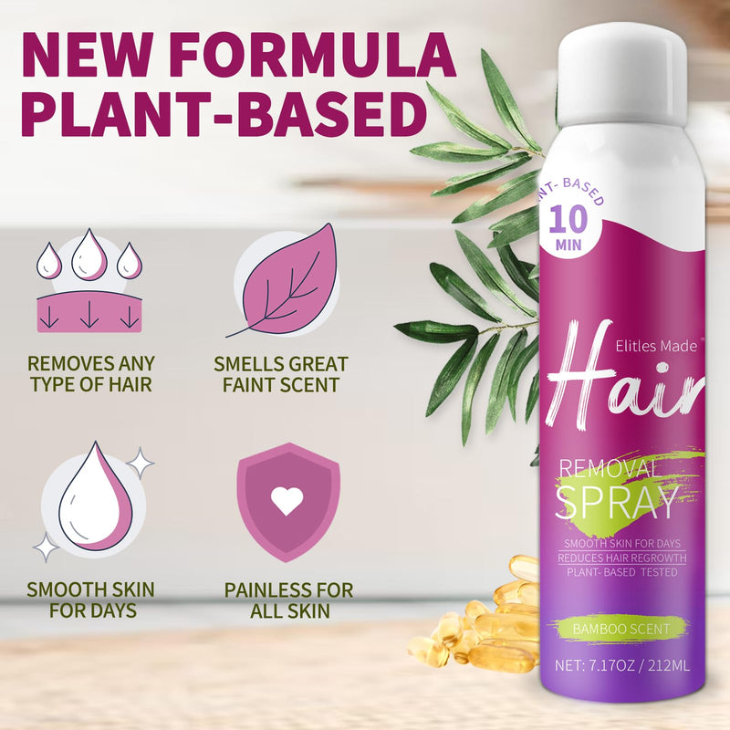 [Australia] - Hair Removal Spray, Hair Removal Cream for Women and Men, Painless Sensitive Skin Hair Remover for Bikini, Private Areas, Pubic, Body, Legs, and Underarms 7.17OZ 