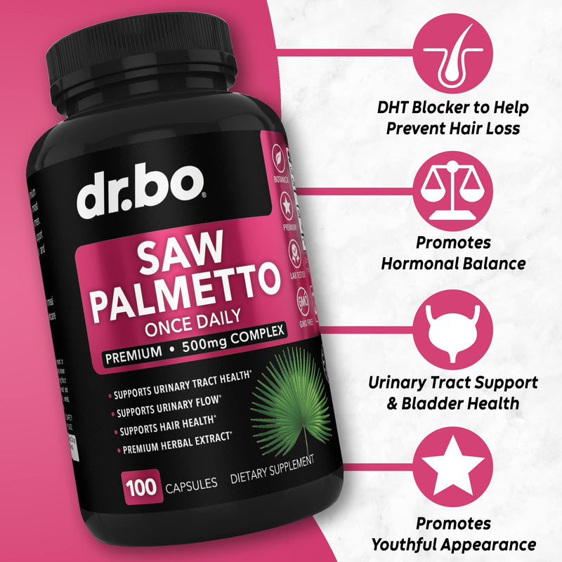 [Australia] - Saw Palmetto for Women Hair Loss - DHT Blocker for Women Hair Growth Plus Bladder Control Supplements Complex - Pure Saw Palmetto Hair Loss Supplement Capsules Support Extract & Urination Pills Aid 