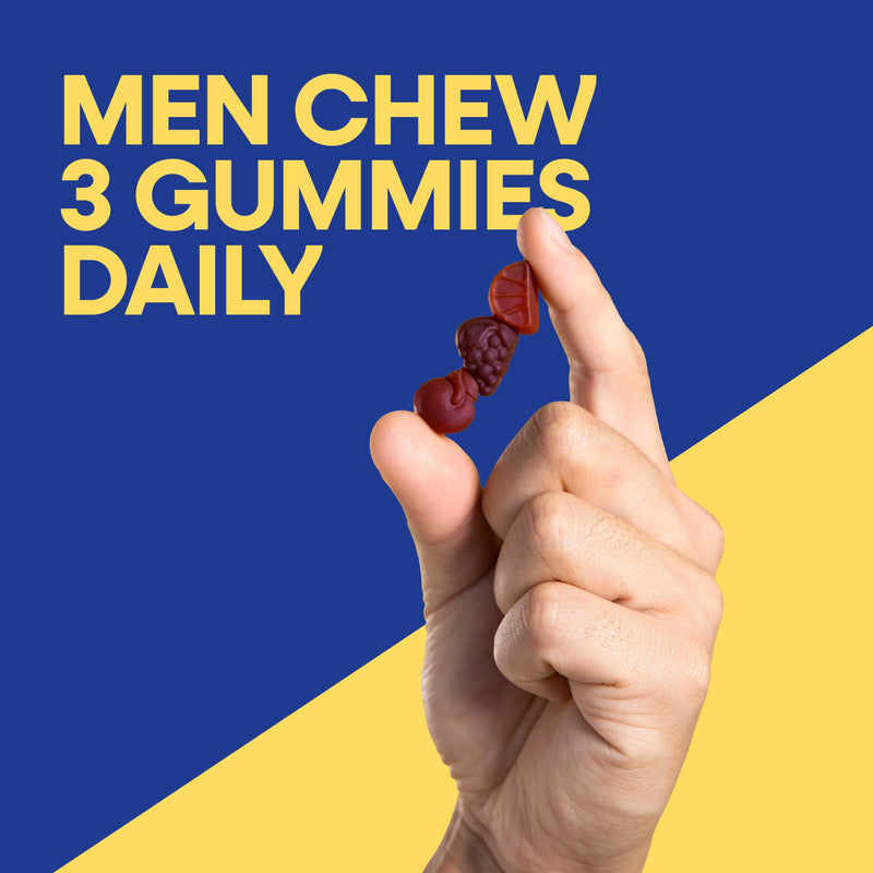 Nature's Way Alive! Men’s 50 Plus Premium Gummy Multivitamin, 75 ct | Fruit Flavored Gummy Supports Healthy Heart, Brain & Muscle Function, High Potency B-Vitamins, Vitamin A, C, D3, & Selenium* 75 Count (Pack of 1)