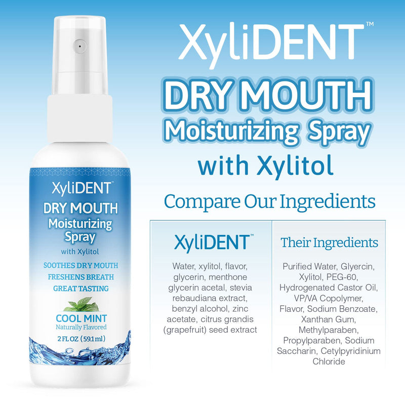 [Australia] - Nature's Stance XyliDENT Xylitol Dry Mouth Spray - Stimulates Saliva, Freshens Breath, Reduces Acid Production, Fast Acting Extended Relief, 2 Ounce (Cool Mint) Cool Mint 2 Fl Oz (Pack of 1) 