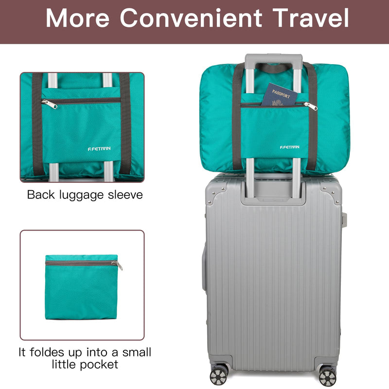 For Spirit Airlines Personal Item Bag Foldable Travel Duffel Bag & Pockets Bag Ladies Crossbody Lightweight Nylon Travel Purses