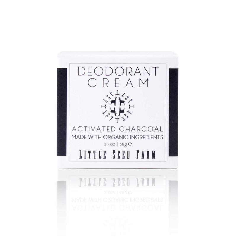 [Australia] - Little Seed Farm All Natural Deodorant Cream, Aluminum Free Deodorant for Women or Men, 2.4 Ounce - Activated Charcoal 