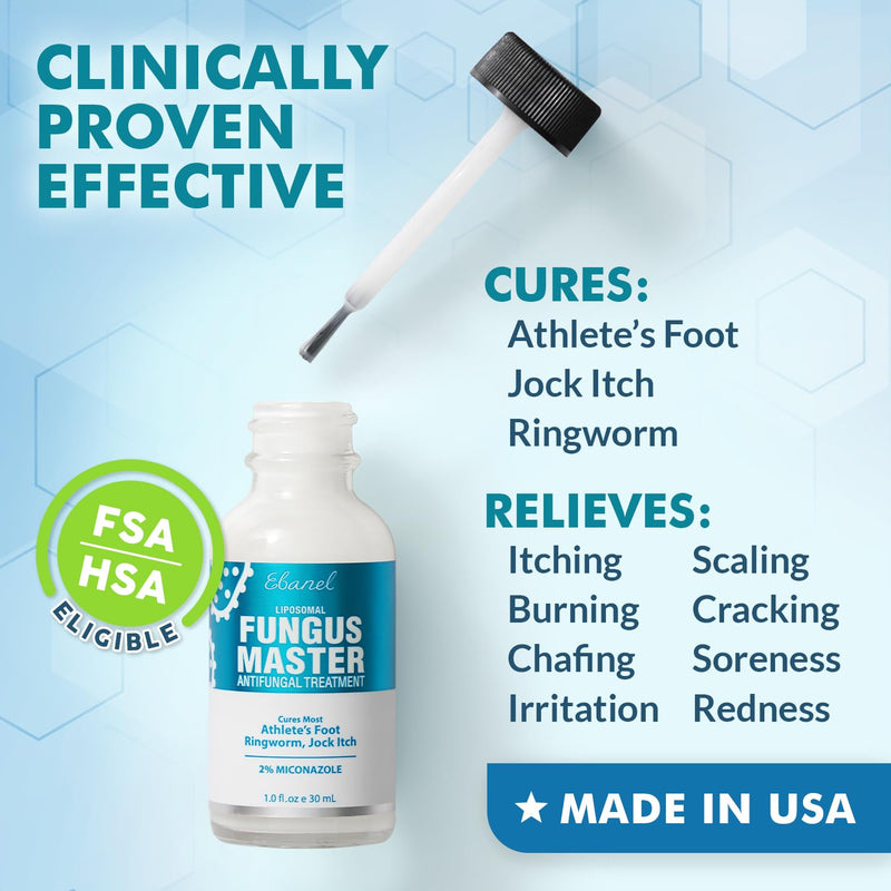 Ebanel Bundle of Fungus Treatment 1 Oz, and Lidocaine Numbing Spray