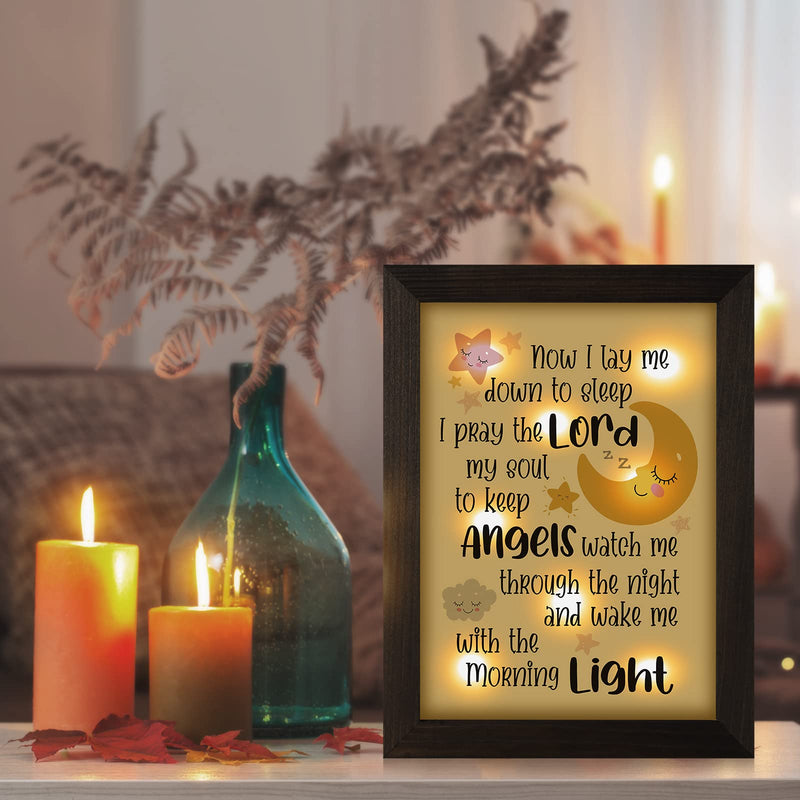 [Australia] - Baptism Gifts for Girl Boy - Baby Baptism Gifts for Girl Boy, Baby Christening Gifts for Girls and Boy,Nursery Decor Night Light - Now I Lay Me Down to Sleep 