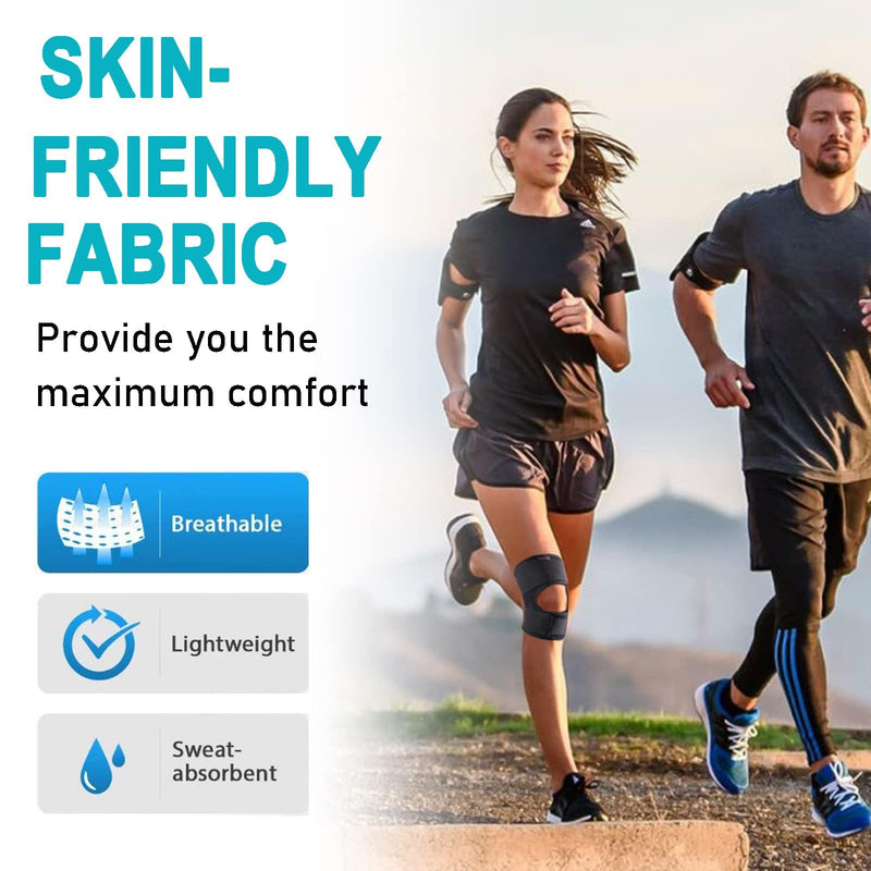 [Australia] - Knee Brace for Men Women, Knee Support with Side Stabilizers for Meniscus Tear Knee Pain, Adjustable Patella Knee Support Knee Brace for ACL MCL Arthritis Injury Recovery (XXL) XXL 