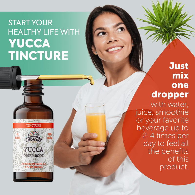 [Australia] - Yucca Tincture, Organic Yucca Extract (Yucca Glauca) Dried Root Herbal Supplement, Non-GMO in Cold-Pressed Organic Vegetable Glycerin, 700 mg, 2 oz (60 ml) 2 Fl Oz (Pack of 1) 