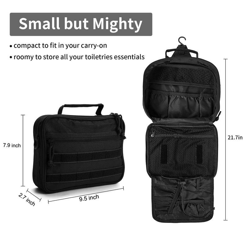 SMONT men's toiletry bag and men's black toiletry bag and pink women's cosmetic bag set sales