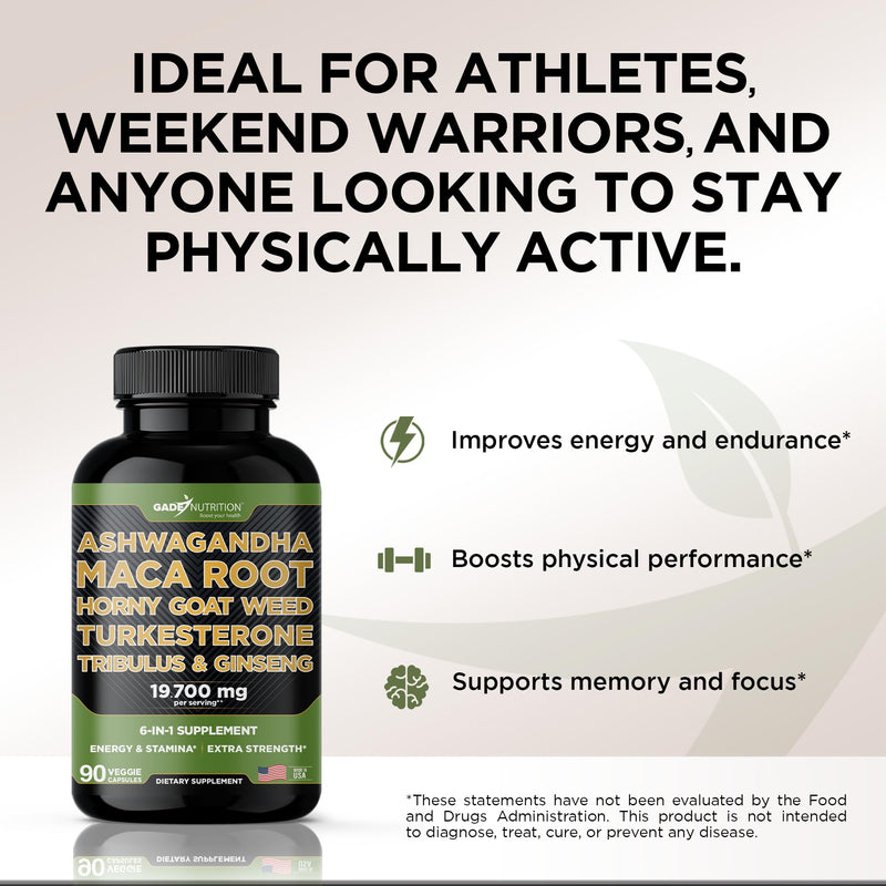 [Australia] - Ashwagandha - Maca Root - Horny Goat Weed - Turkesterone - Tribulus - Ginseng 