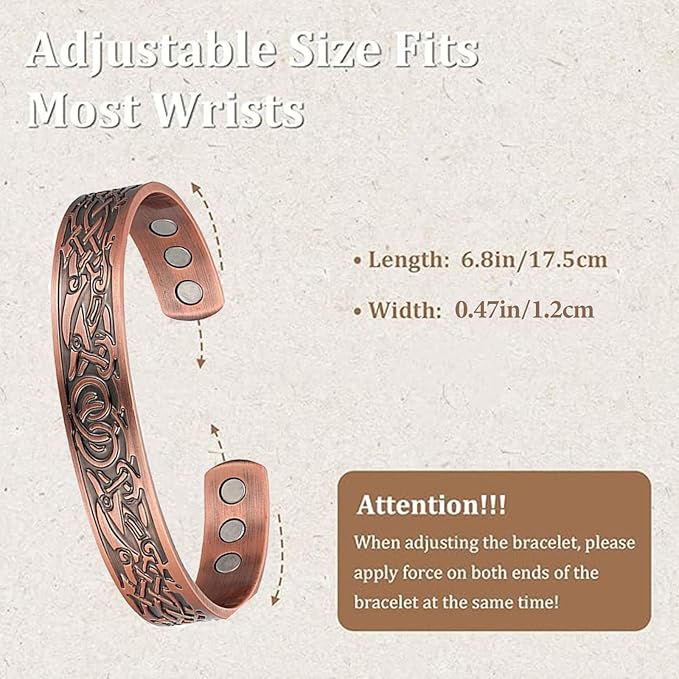 [Australia] - Copper Bracelet - Pure Copper Bracelet for Men and Women 