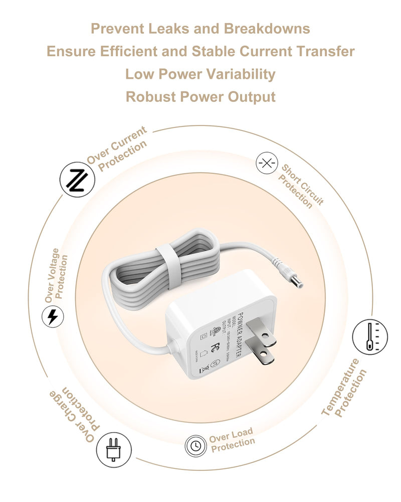 [Australia] - 6V for Vtech Baby Monitor Power Cord compatible with Vtech DM221 DM221-2 DM223 DM251 (Parent & Baby Units) DM111 DM112 DM222 DM271 (Parent Unit ONLY) Safe & Sound Audio Monitor 